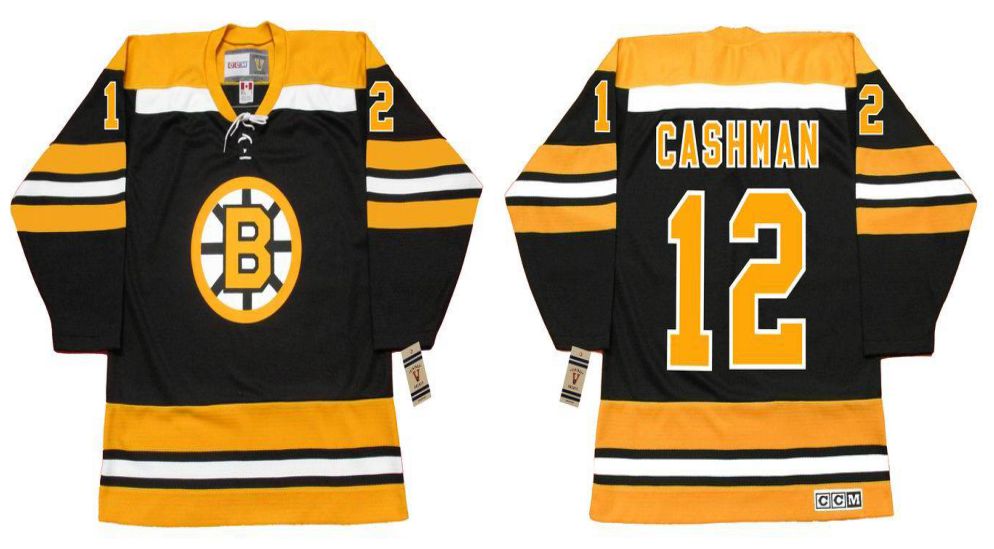 2019 Men Boston Bruins 12 Cashman Black CCM NHL jerseys